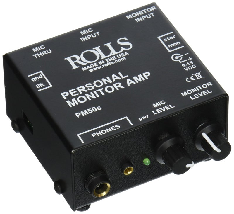 Rolls PM50s Personal Monitor Amplifier , Black - Image 1